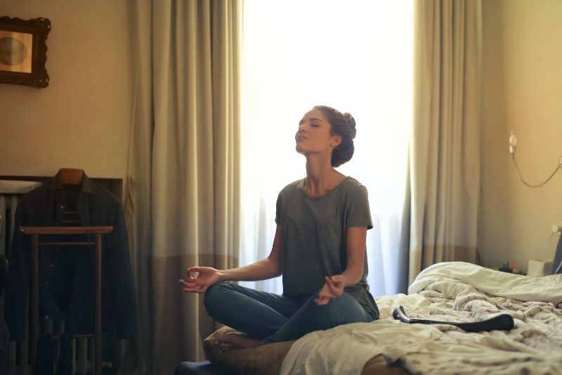 Meditatie in bed